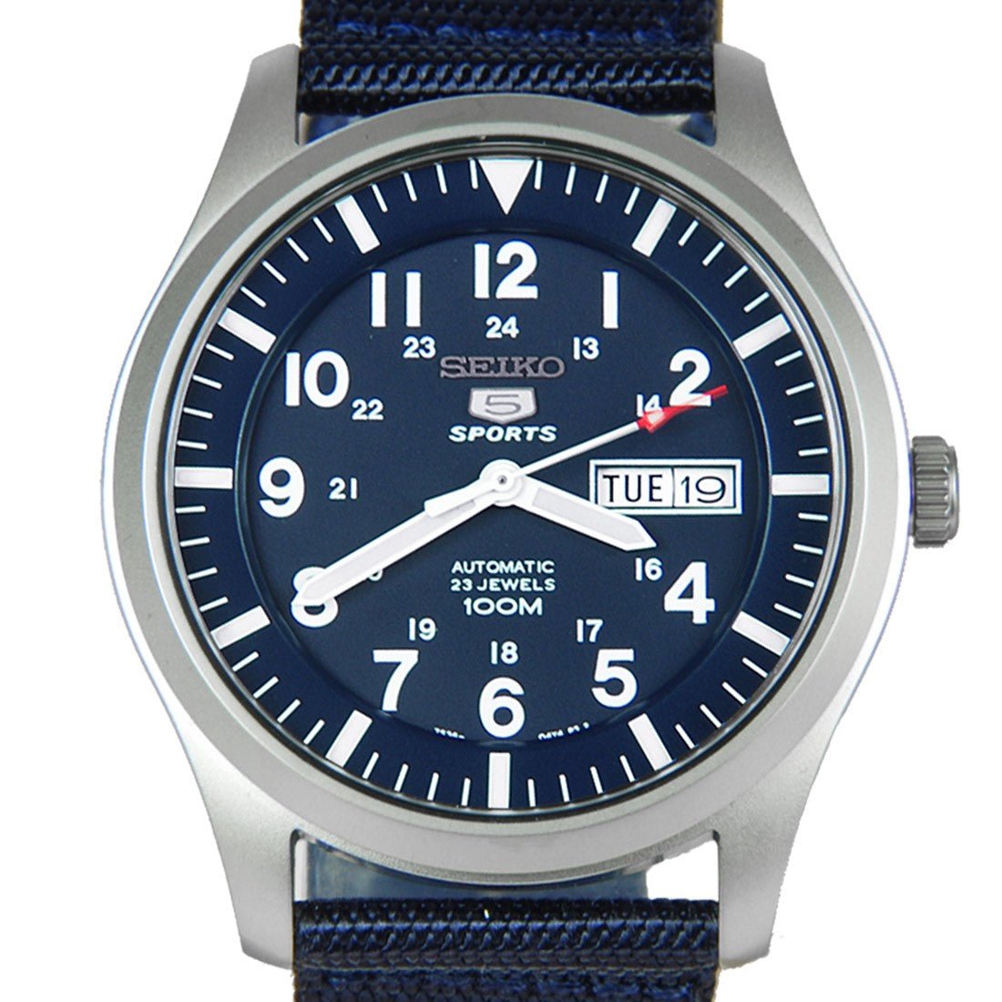 Seiko 5 Blue Nylon SNZG11K1 SNZG11 SNZG11K Sports Watch -Seiko