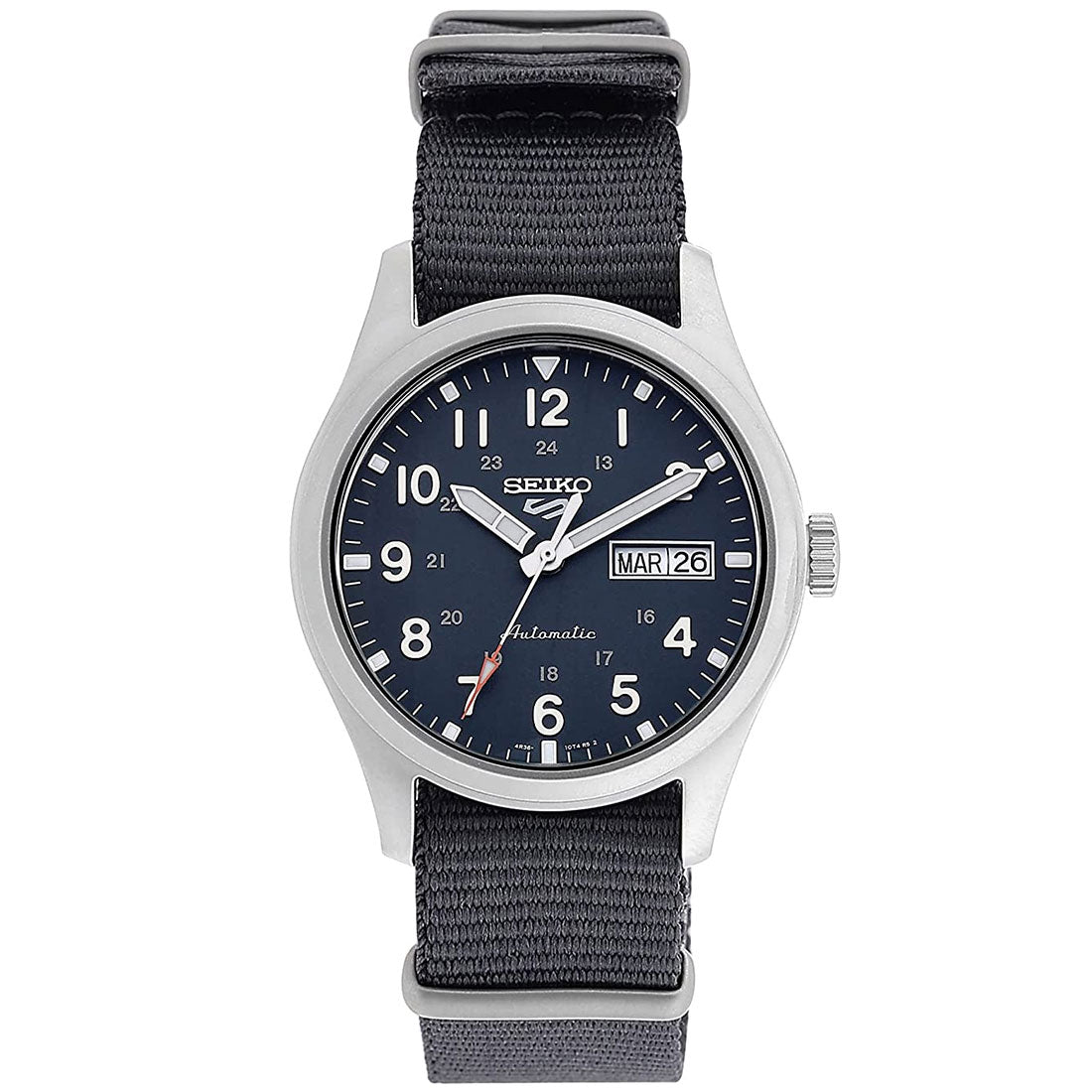 Seiko 5 Field Sports Style Grey SRPG31K1 SRPG31 SRPG31K Nylon Mechanical Watch -Seiko