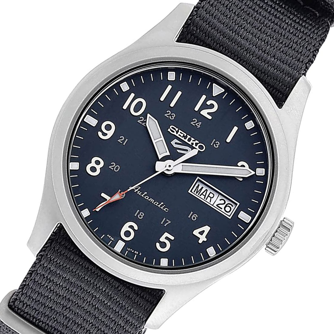 Seiko 5 Field Sports Style Grey SRPG31K1 SRPG31 SRPG31K Nylon Mechanical Watch -Seiko