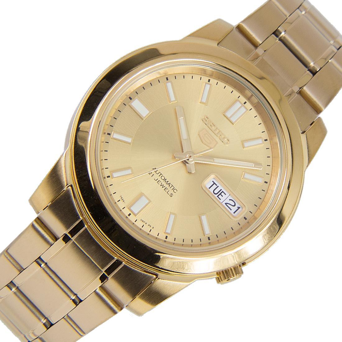 Seiko 5 Gold Mechanical SNKK20K1 SNKK20 SNKK20K Unisex Watch -Seiko