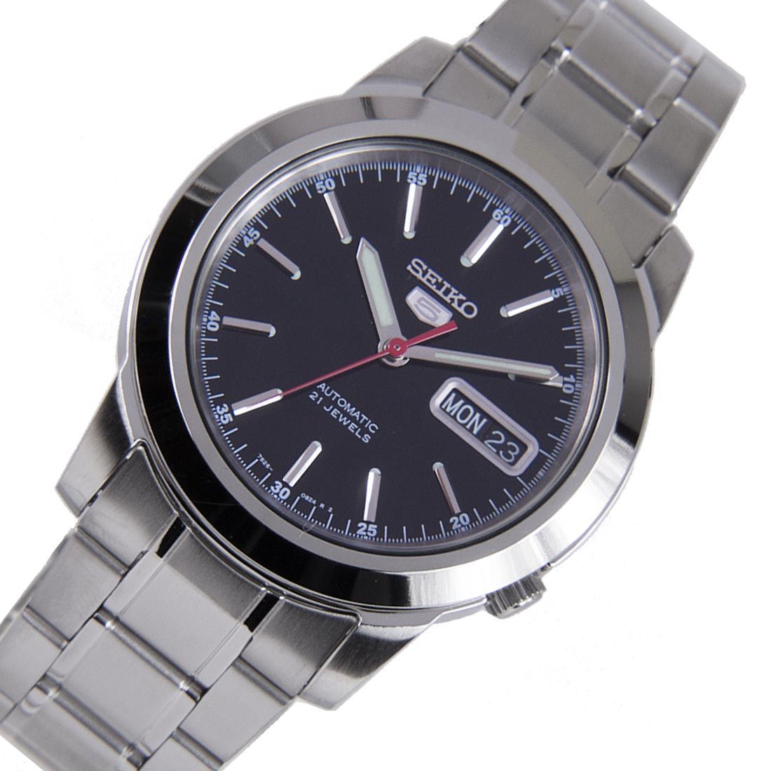 Seiko 5 Mechanical SNKE53K1 SNKE53 SNKE53K Black Dial Watch -Seiko