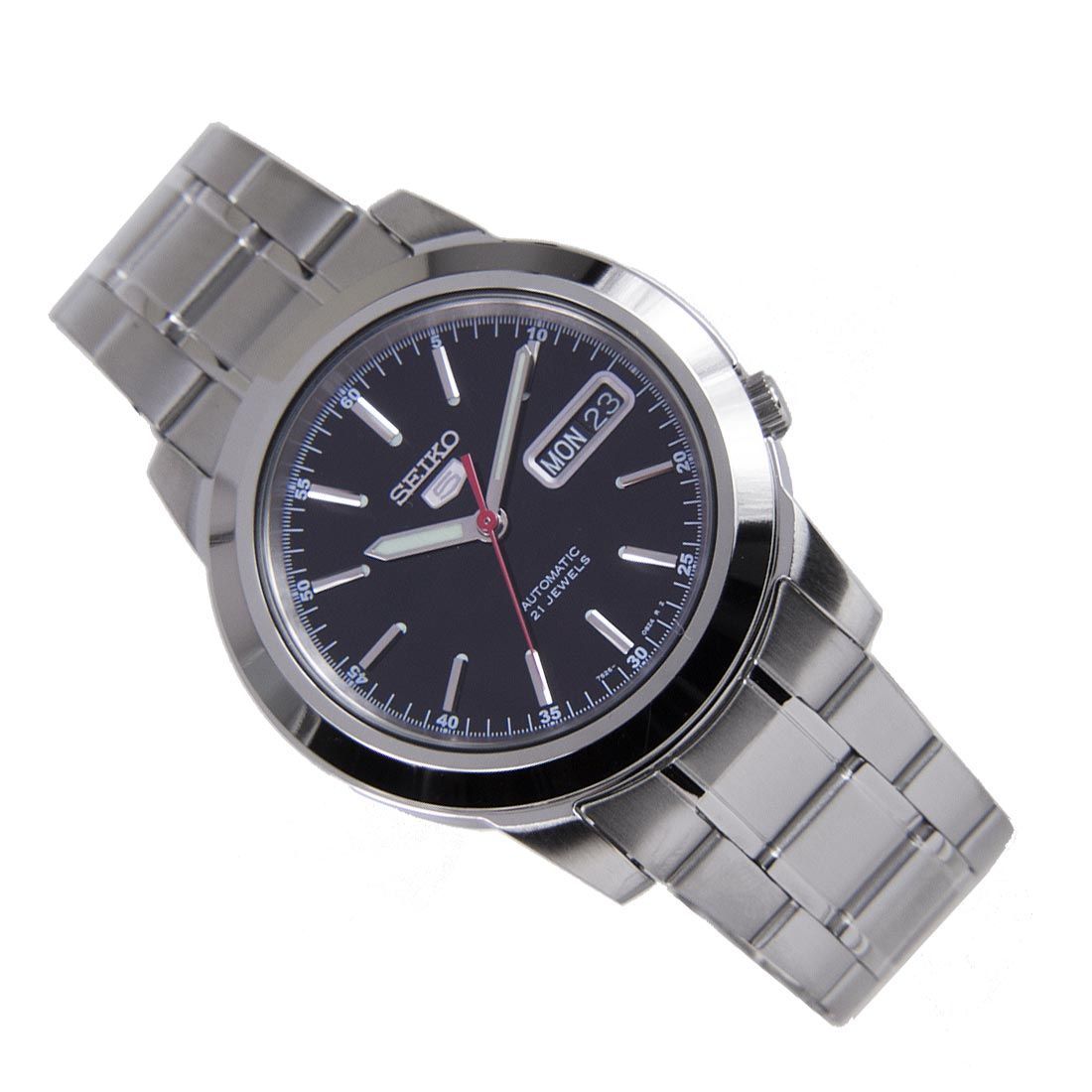 Seiko 5 Mechanical SNKE53K1 SNKE53 SNKE53K Black Dial Watch -Seiko