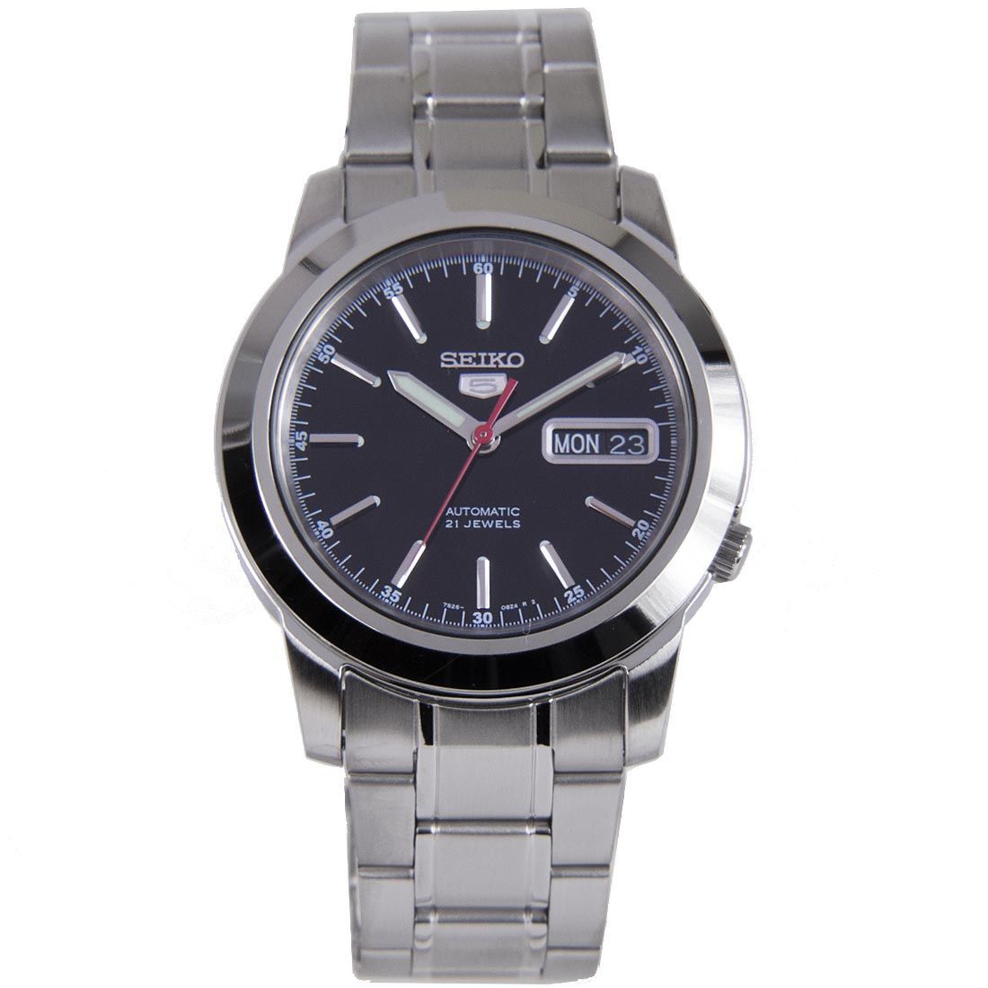 Seiko 5 Mechanical SNKE53K1 SNKE53 SNKE53K Black Dial Watch -Seiko
