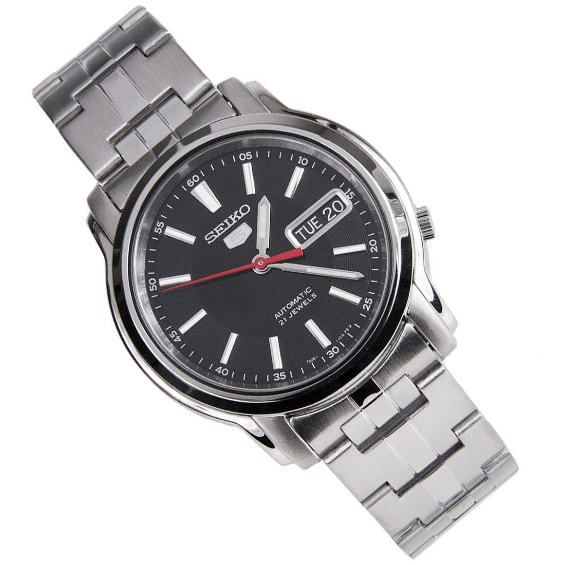 Seiko 5 Mechanical SNKL83K1 SNKL83 SNKL83K Black Dial Stainless Watch -Seiko