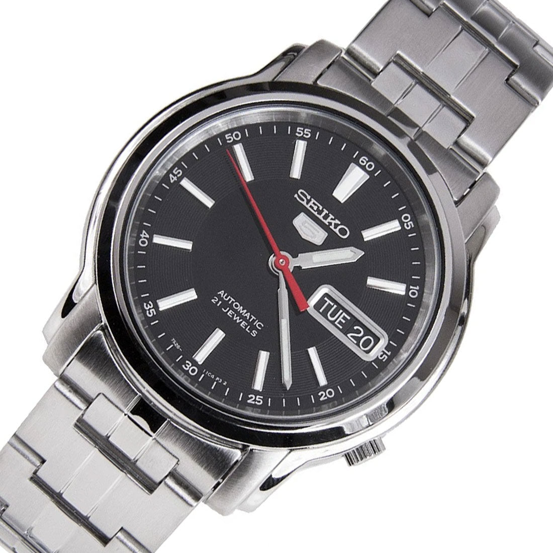 Seiko 5 Mechanical SNKL83K1 SNKL83 SNKL83K Black Dial Stainless Watch -Seiko