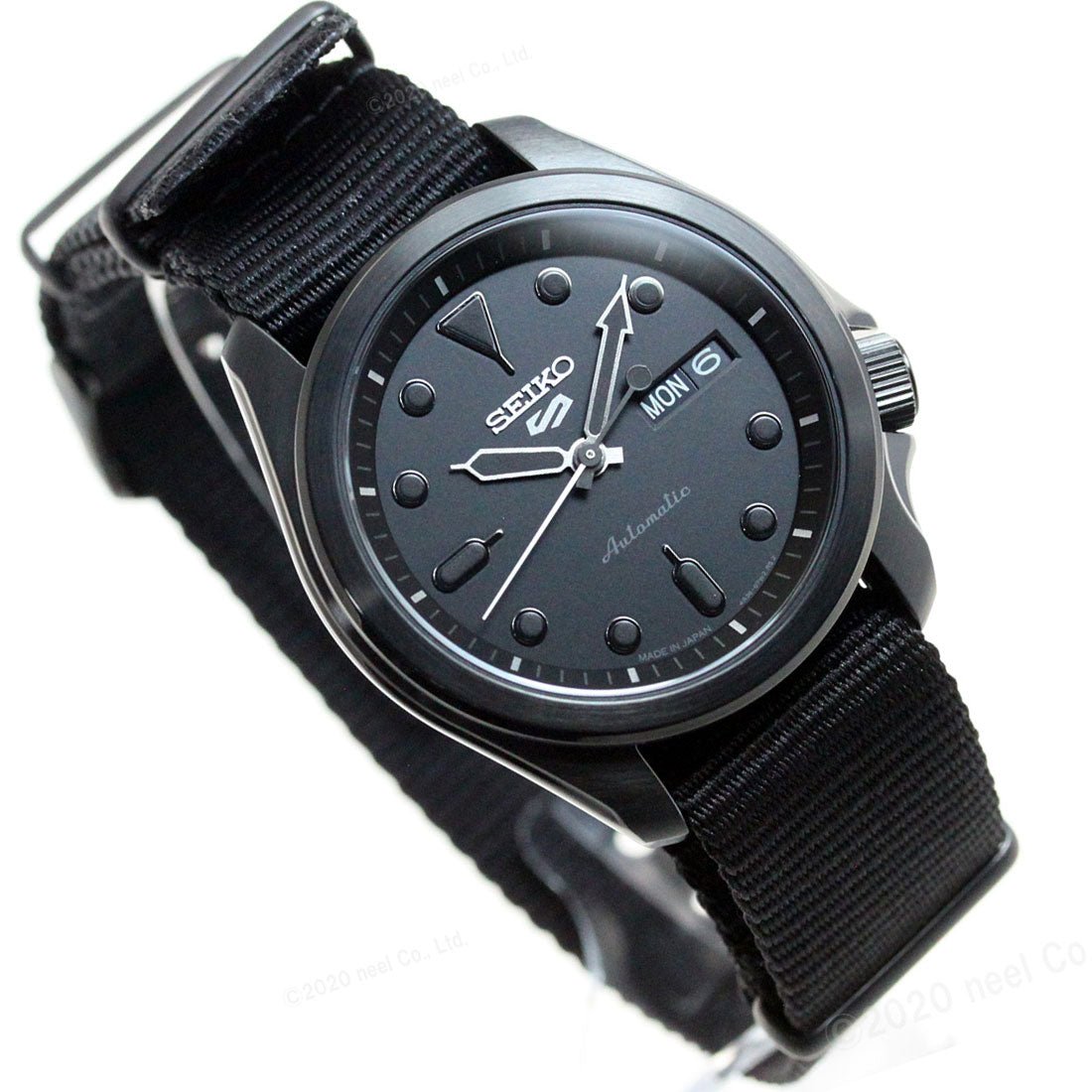 Seiko 5 Sports Black Dial Automatic Nylon JDM Watch SBSA059 -Seiko