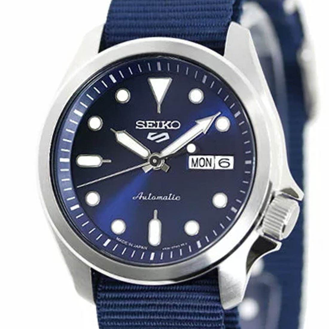 Seiko 5 Sports Blue Dial Automatic Nylon JDM Watch SBSA053 -Seiko
