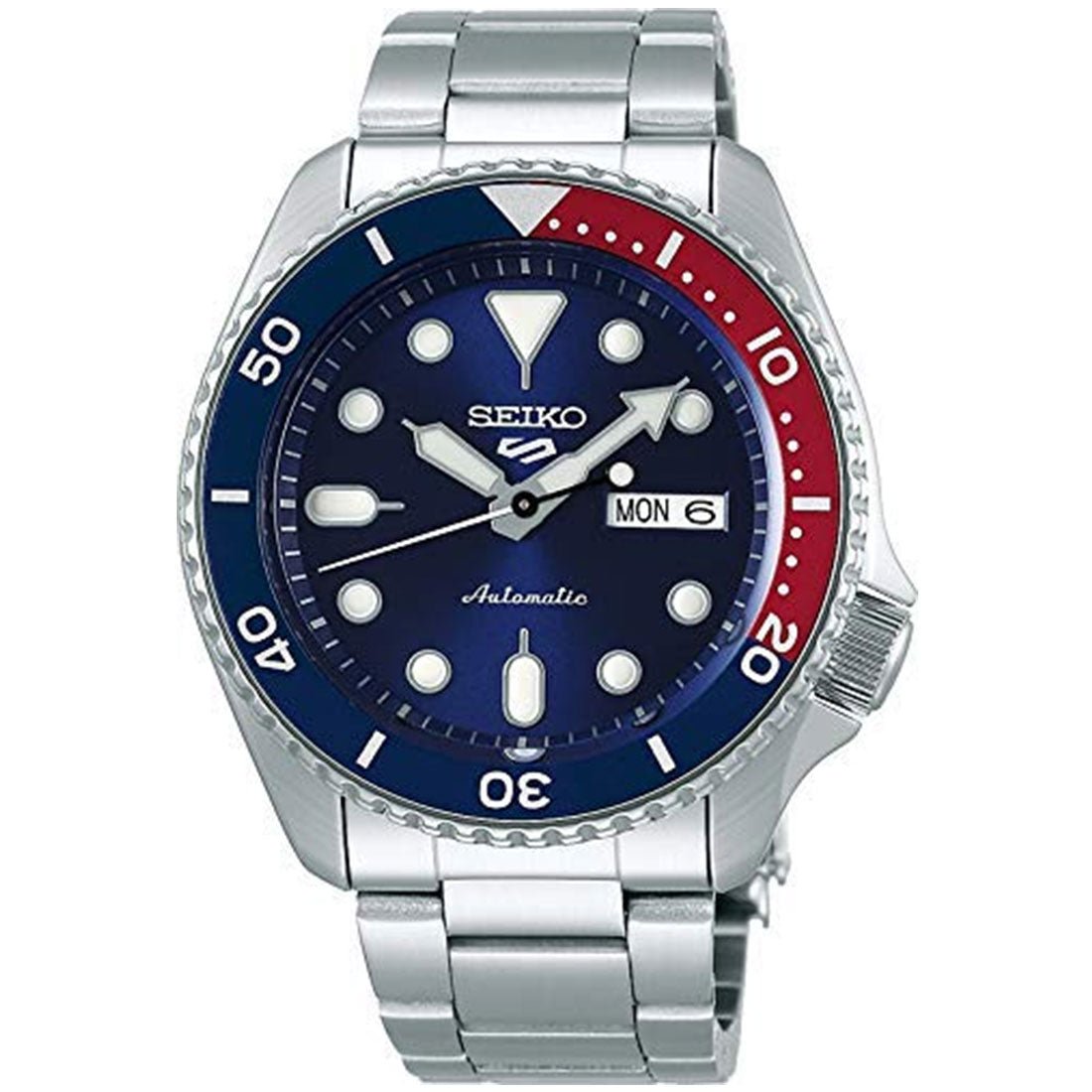 Seiko 5 Sports Blue Dial SRPD53K1 SRPD53 SRPD53K Stainless Steel Watch -Seiko