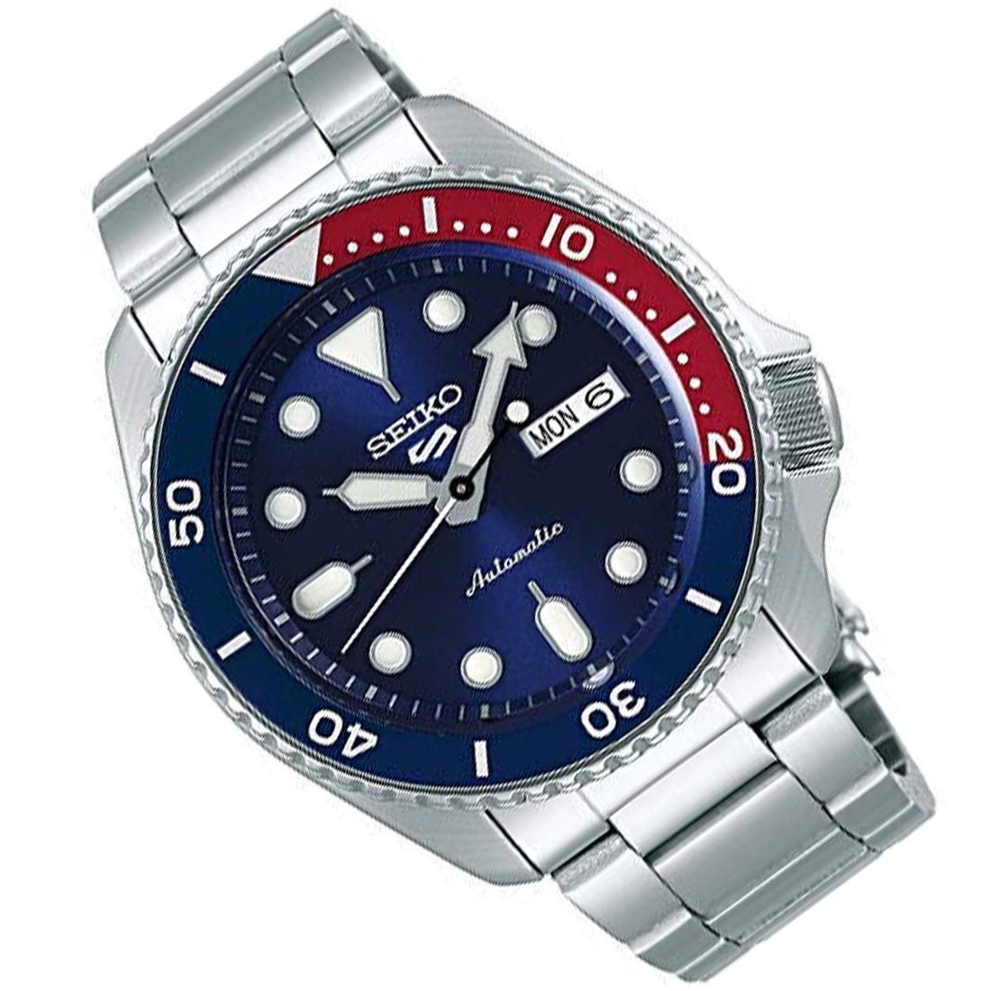 Seiko 5 Sports Blue Dial SRPD53K1 SRPD53 SRPD53K Stainless Steel Watch -Seiko