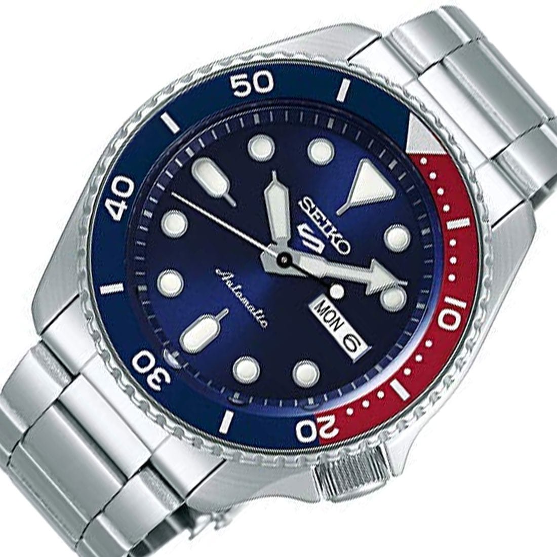 Seiko 5 Sports Blue Dial SRPD53K1 SRPD53 SRPD53K Stainless Steel Watch -Seiko