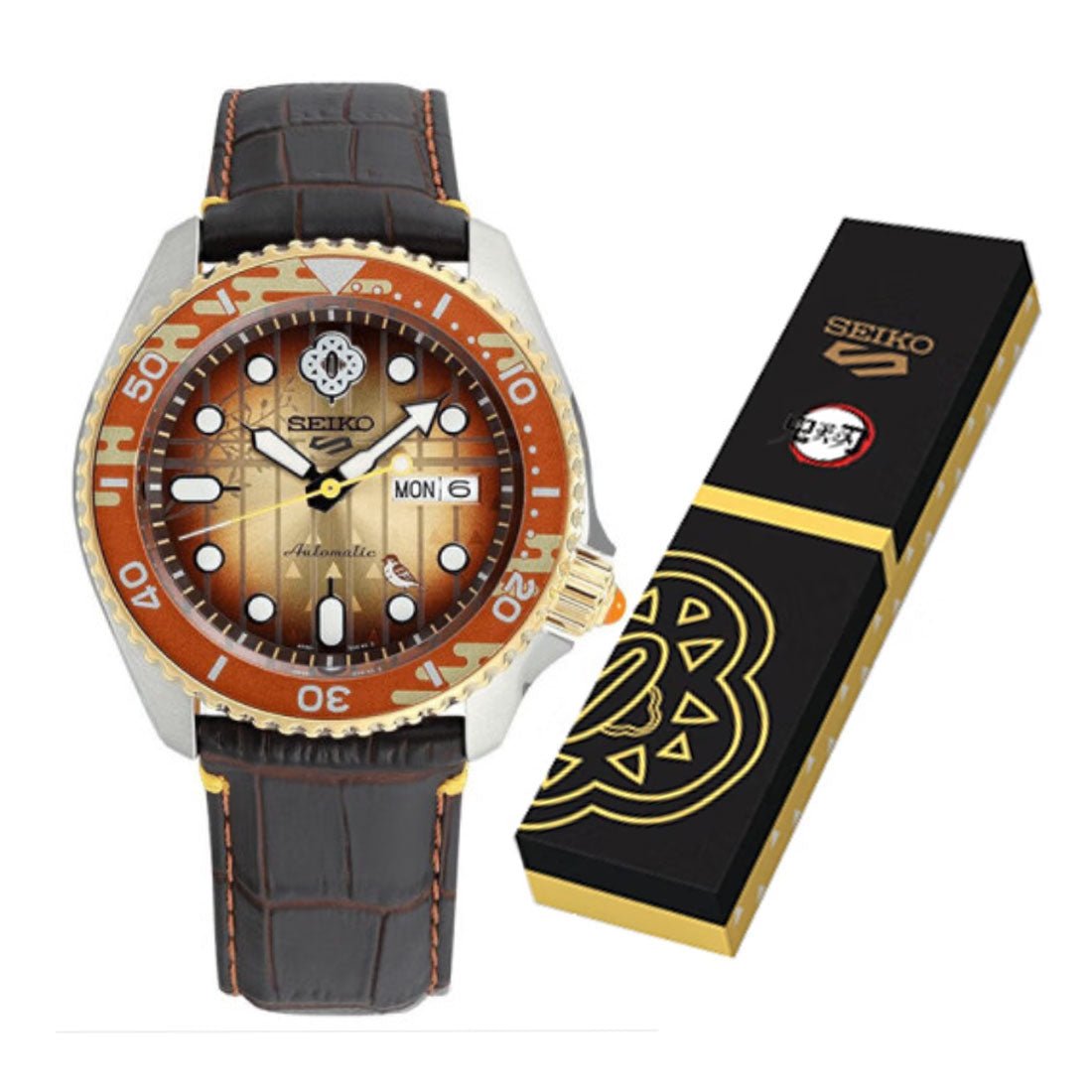 Seiko 5 Sports Demon Slayer SRPJ24K1 SRPJ24 Zenitsu Agatsuma Limited Edition Watch -Seiko