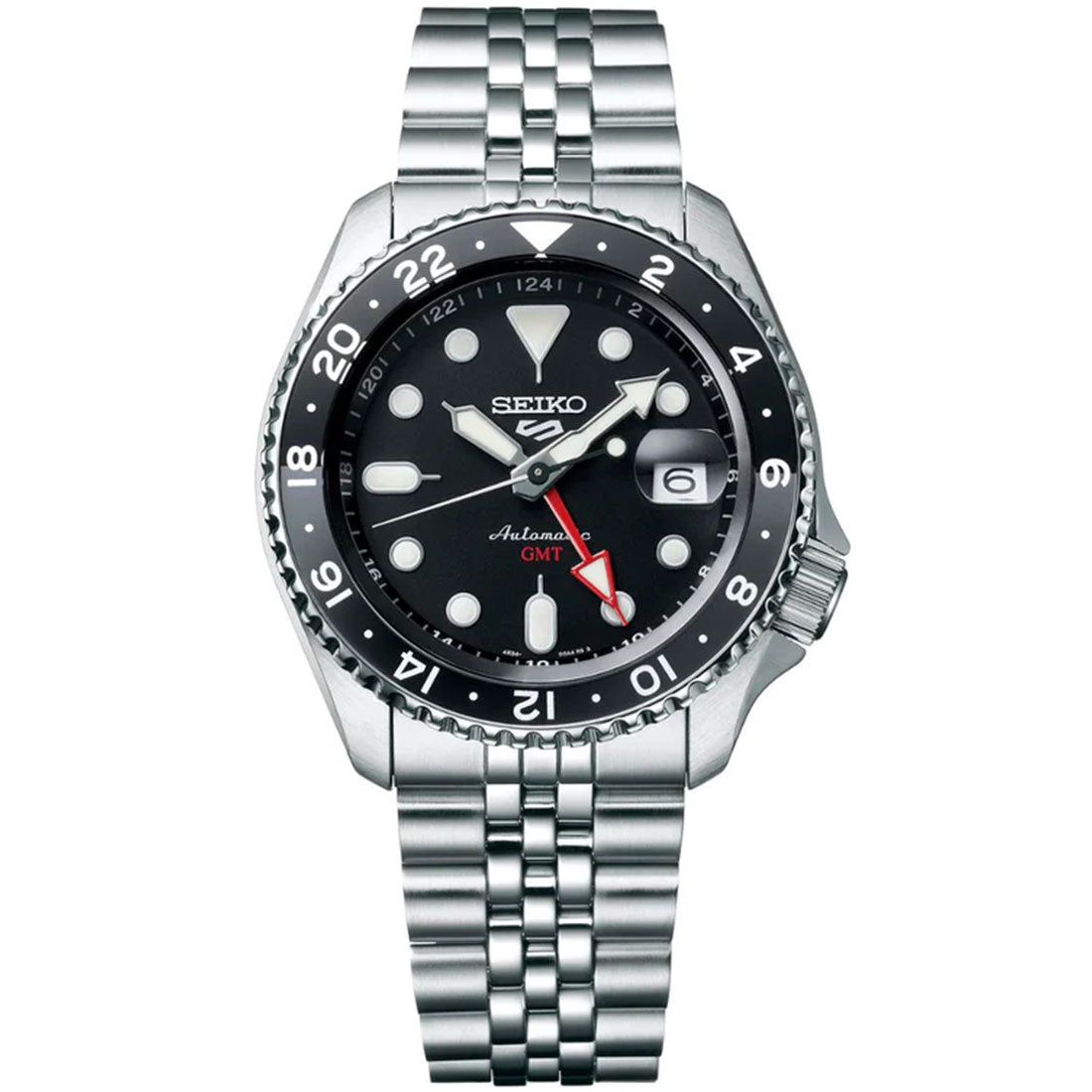 Seiko 5 Sports GMT SSK001 Black Dial Automatic Watch -Seiko