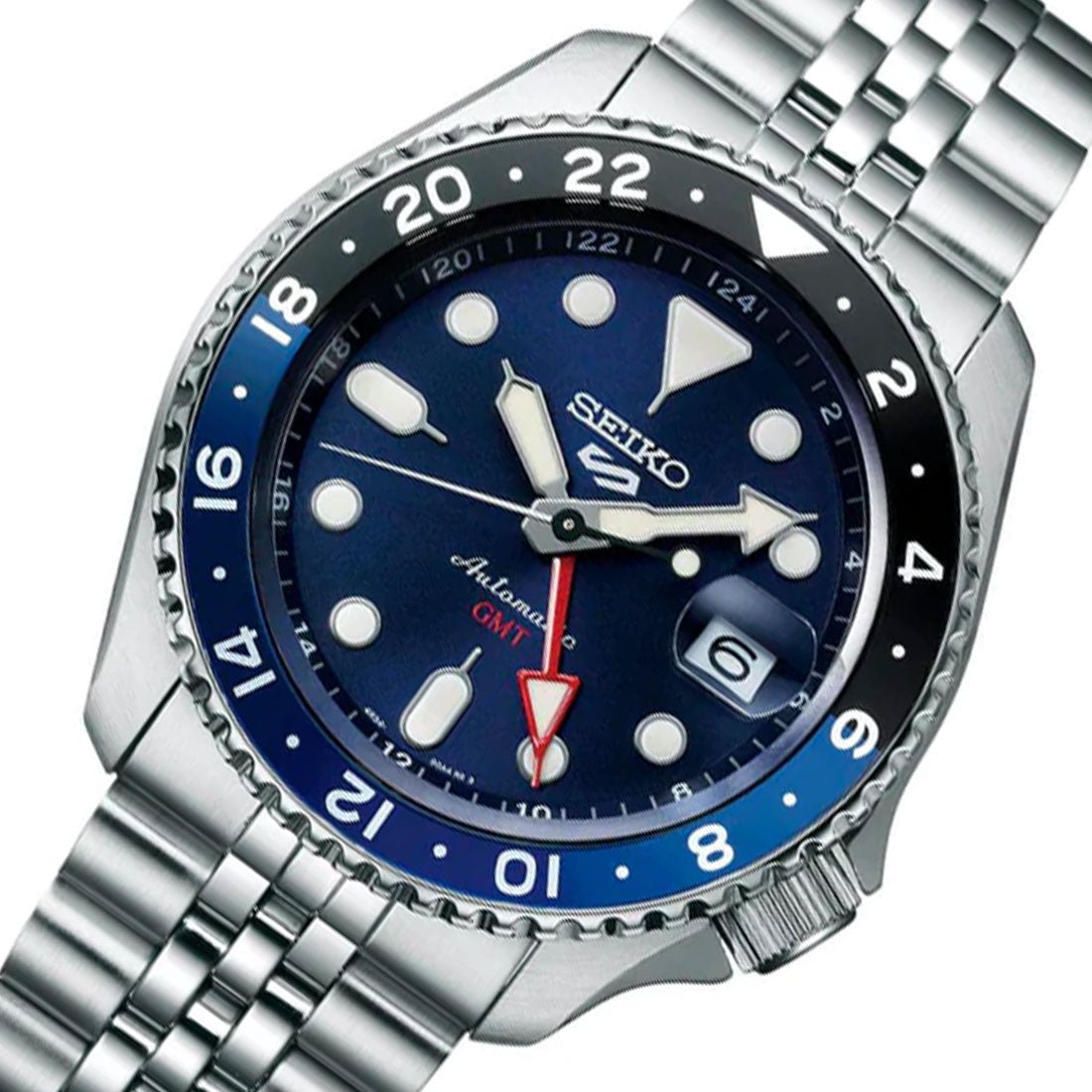 Seiko 5 Sports GMT SSK003 Blue Dial Automatic Watch -Seiko