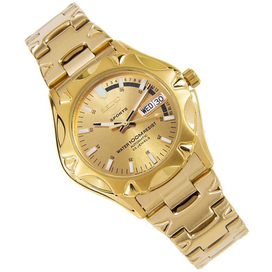 Seiko 5 Sports Gold SNZ450J1 SNZ450 SNZ450J Japan Watch -Seiko