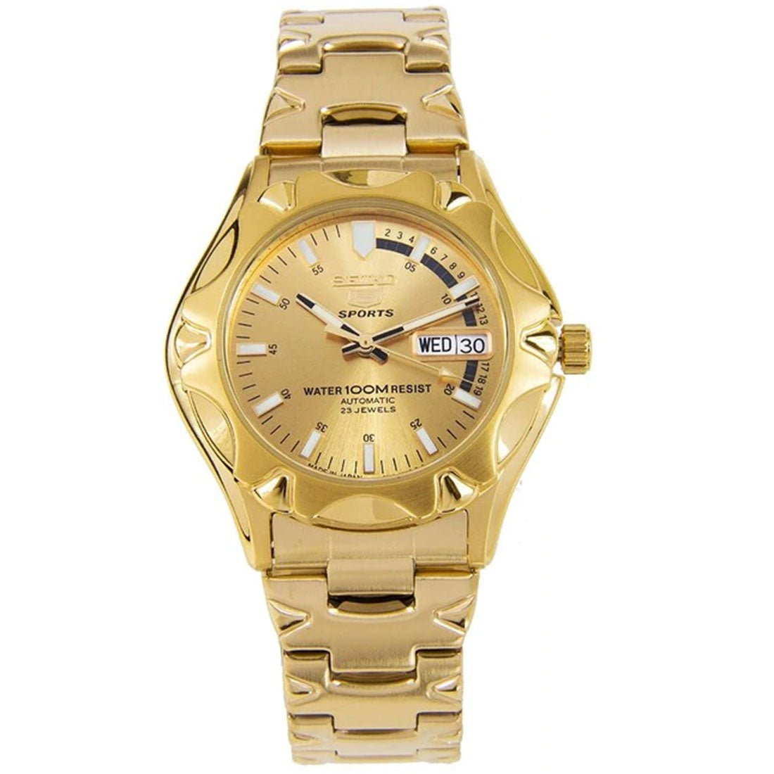 Seiko 5 Sports Gold SNZ450J1 SNZ450 SNZ450J Japan Watch -Seiko