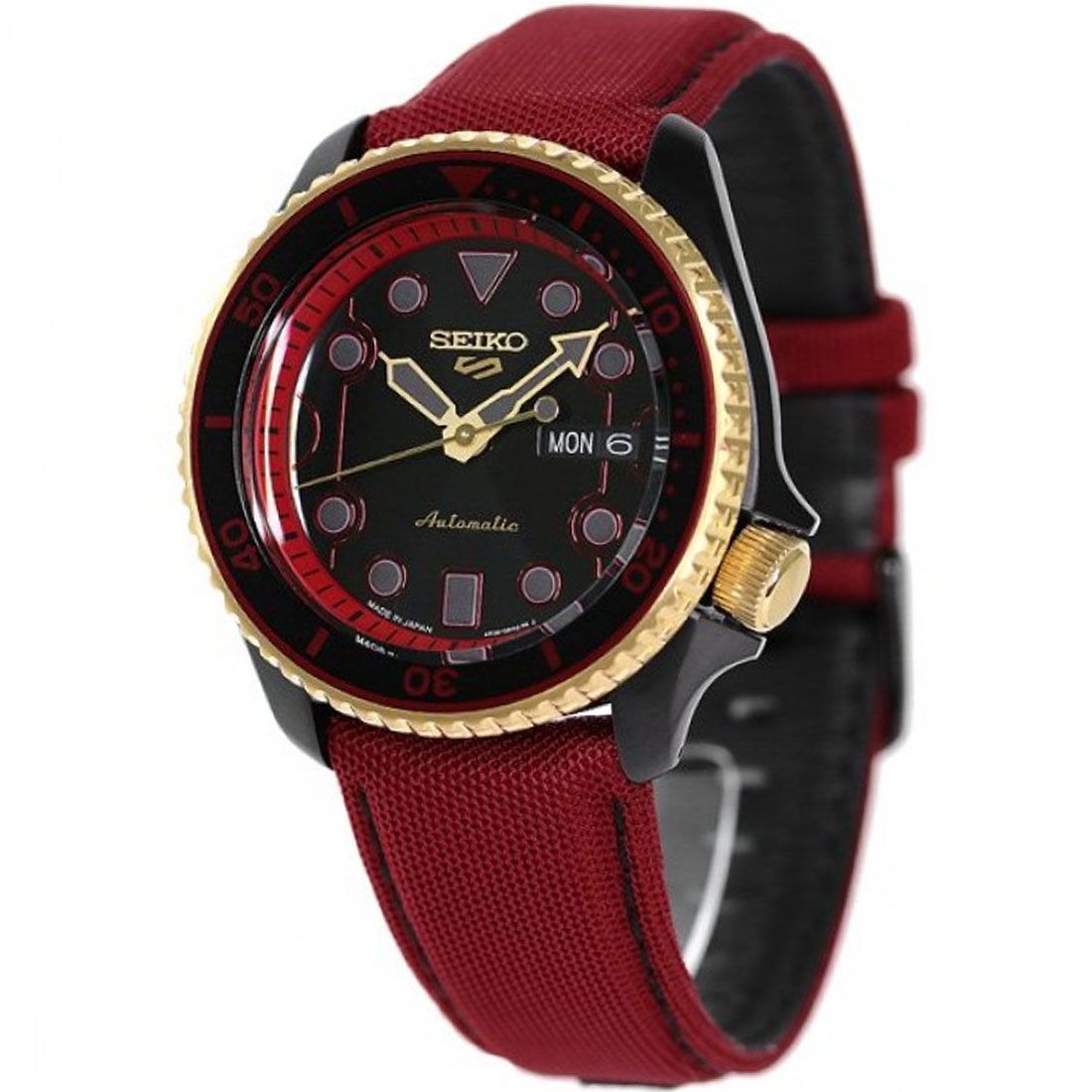 Seiko 5 Sports Ken Street Fighter Red JDM Watch SBSA080 -Seiko