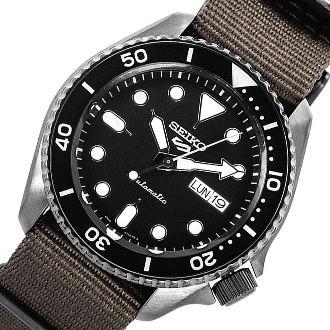 Seiko 5 Sports Nylon Band SRPD65K4 SRPD65 SRPD65K Automatic Watch -Seiko