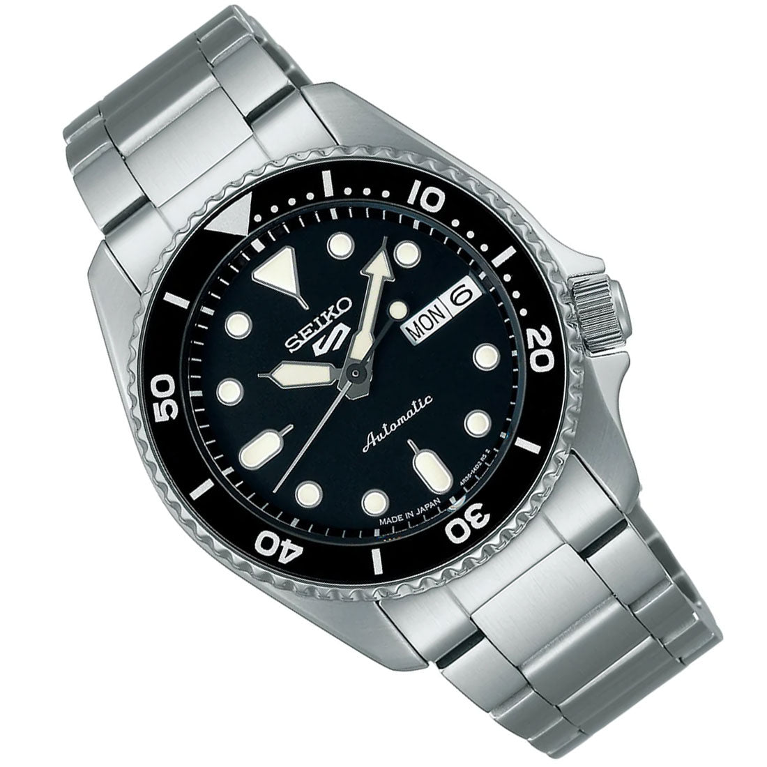 Seiko 5 Sports SBSA225 SKX Style Black Dial Mechanical JDM Watch -Seiko