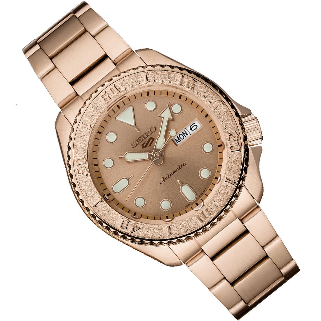 Seiko 5 Sports SRPE72 SRPE72K SRPE72K1 Automatic Rose Gold Watch -Seiko