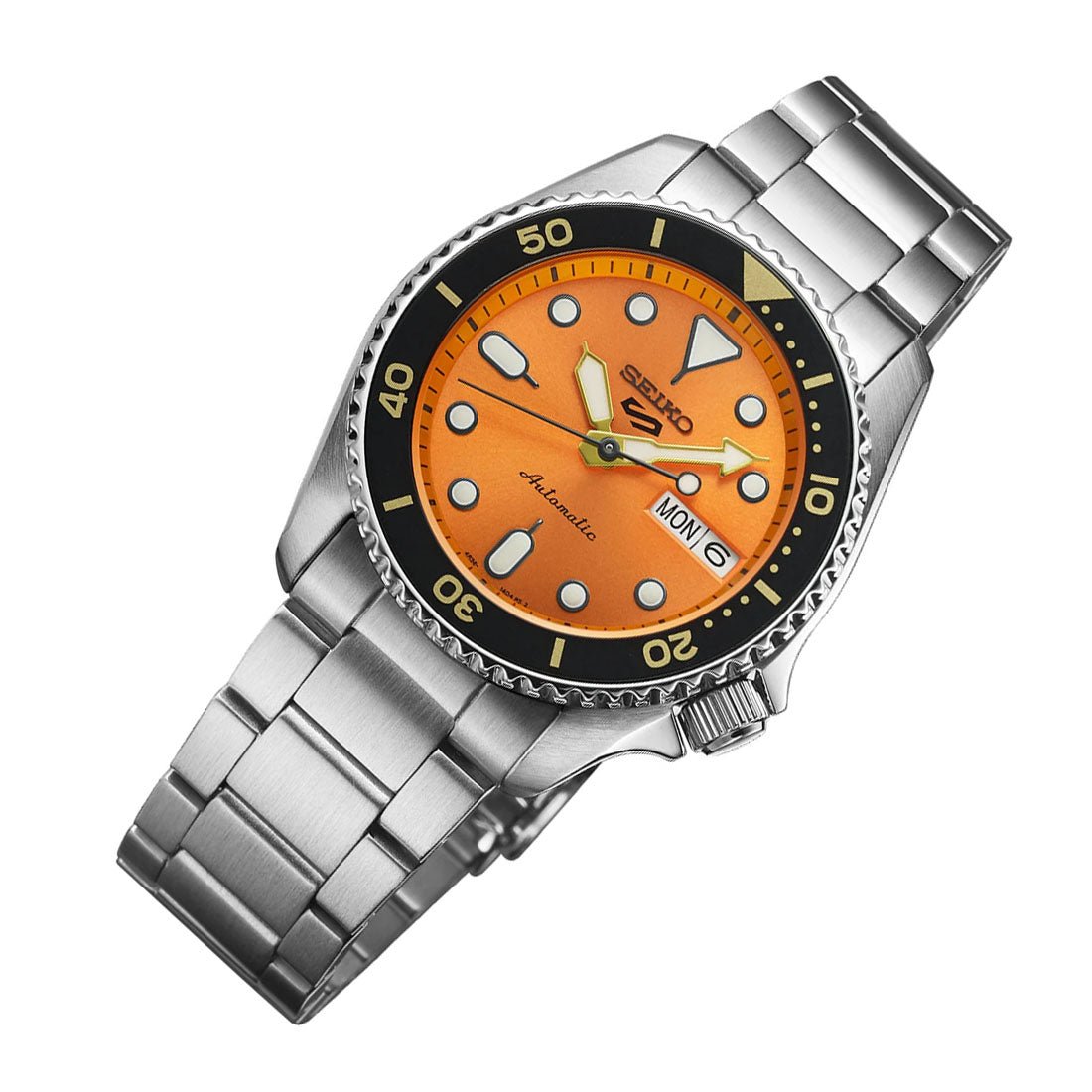 Seiko 5 Sports SRPK35 SRPK35K1 SKX Style Orange Dial Mechanical Watch -Seiko