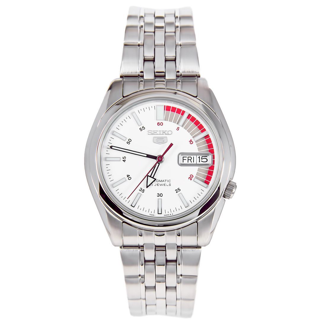Seiko 5 White Dial Mechanical SNK369K1 SNK369 SNK369K Casual Watch -Seiko