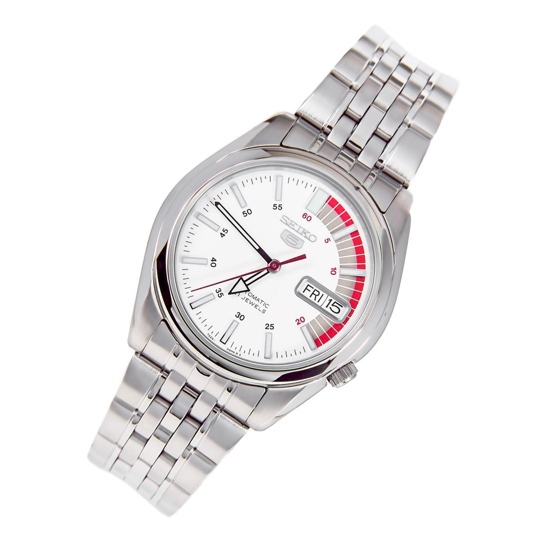 Seiko 5 White Dial Mechanical SNK369K1 SNK369 SNK369K Casual Watch -Seiko