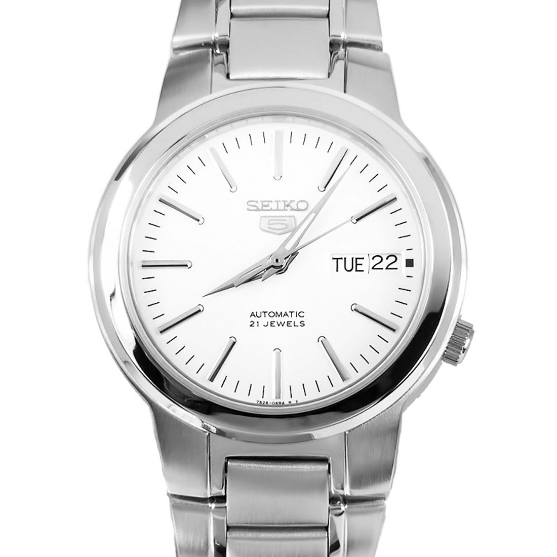 Seiko 5 White Dial SNKA01K1 SNKA01 SNKA01K Mechanical Watch -Seiko