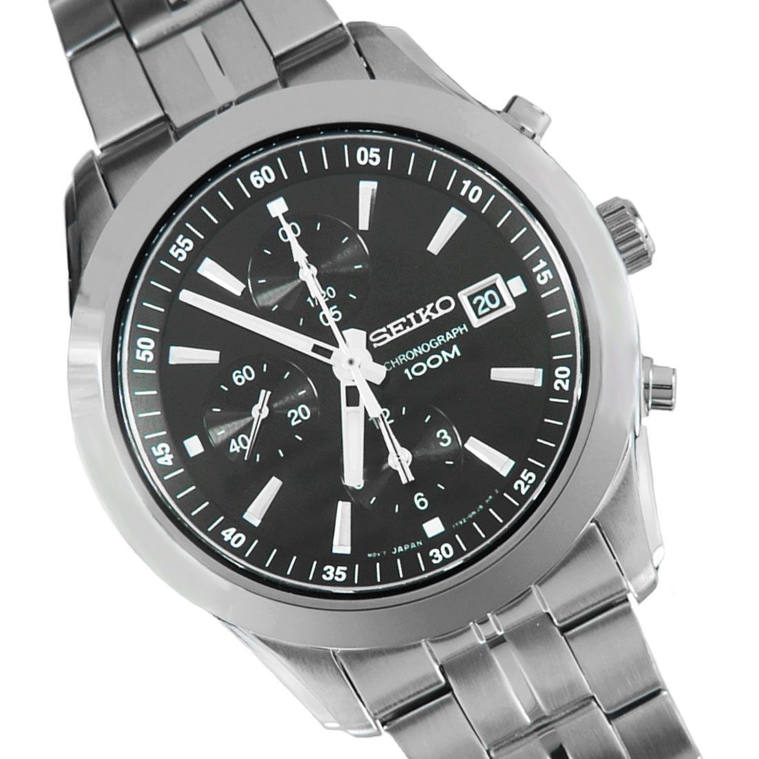 Seiko Chronograph Black Dial Watch SNDA87P SNDA87P1 SNDA87 -Seiko