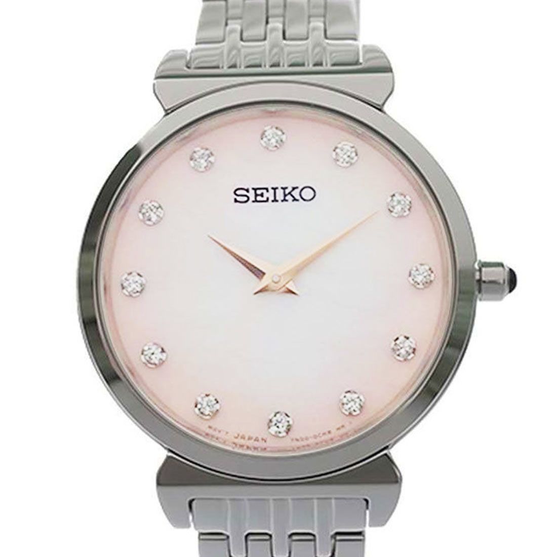 Seiko Diamond Accent SFQ803 SFQ803P1 SFQ803P Womens Watch -Seiko