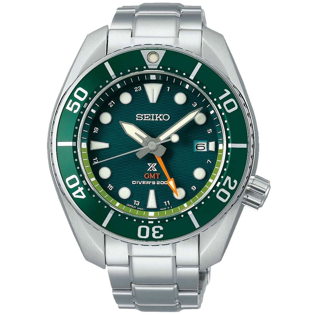 Seiko GMT Prospex Sumo SFK003J1 SFK003 SFK003J Green Dial Solar Diving Watch -Seiko