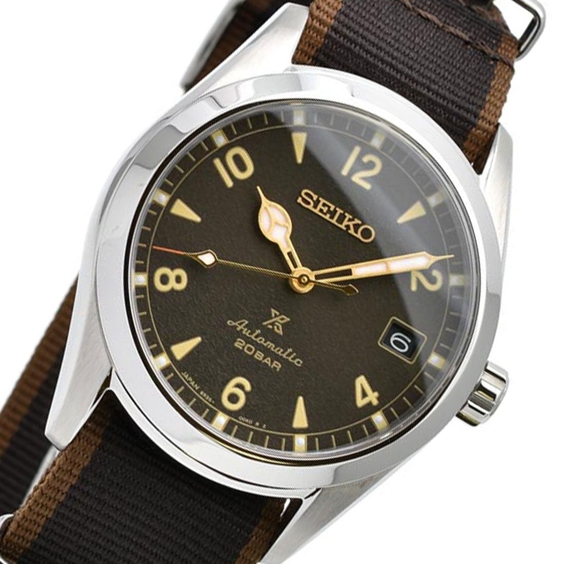 Seiko JDM Alpinist SBDC137 Prospex Mechanical Brown Dial Watch -Seiko