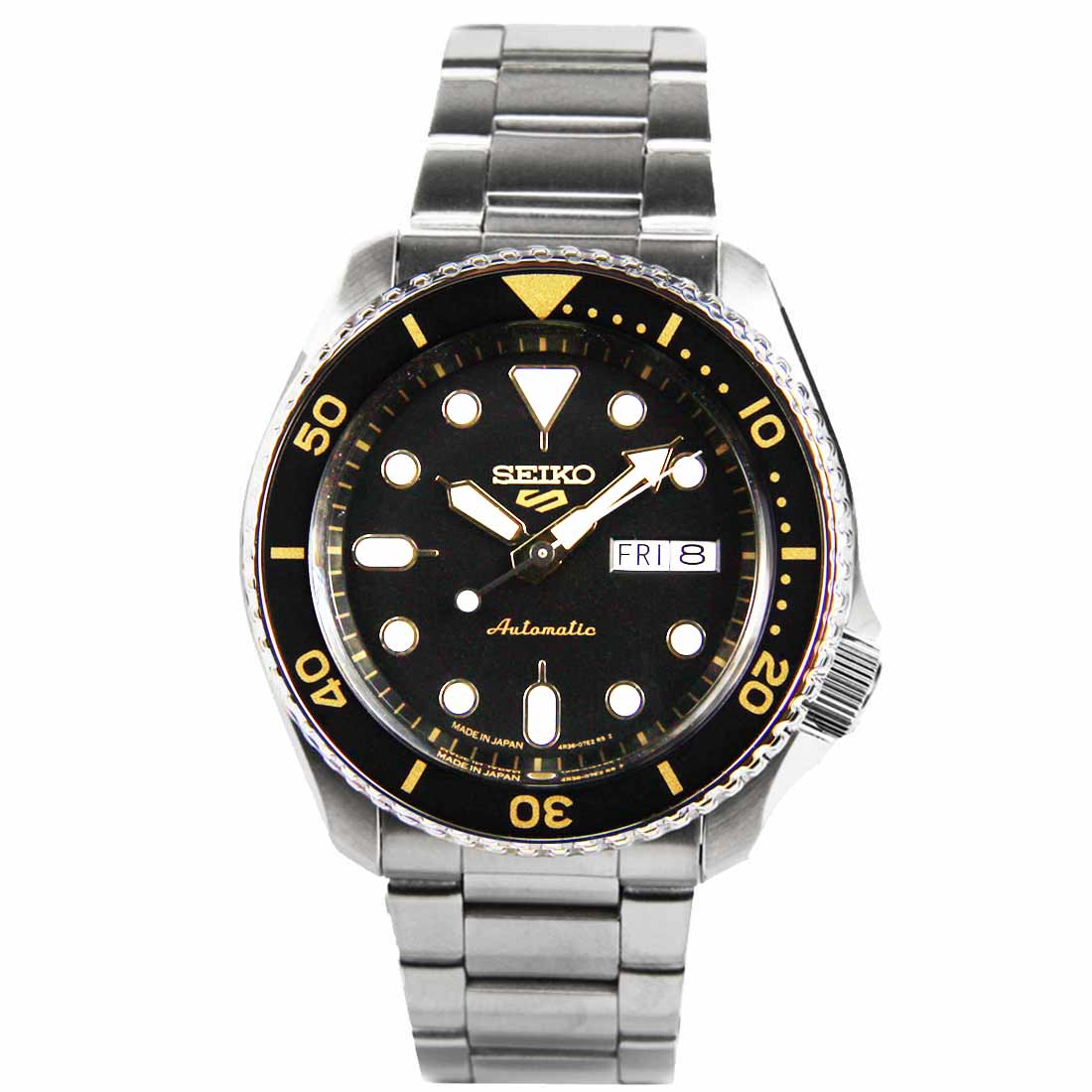 Seiko JDM SBSA007 Black Dial Automatic Sports Watch -Seiko