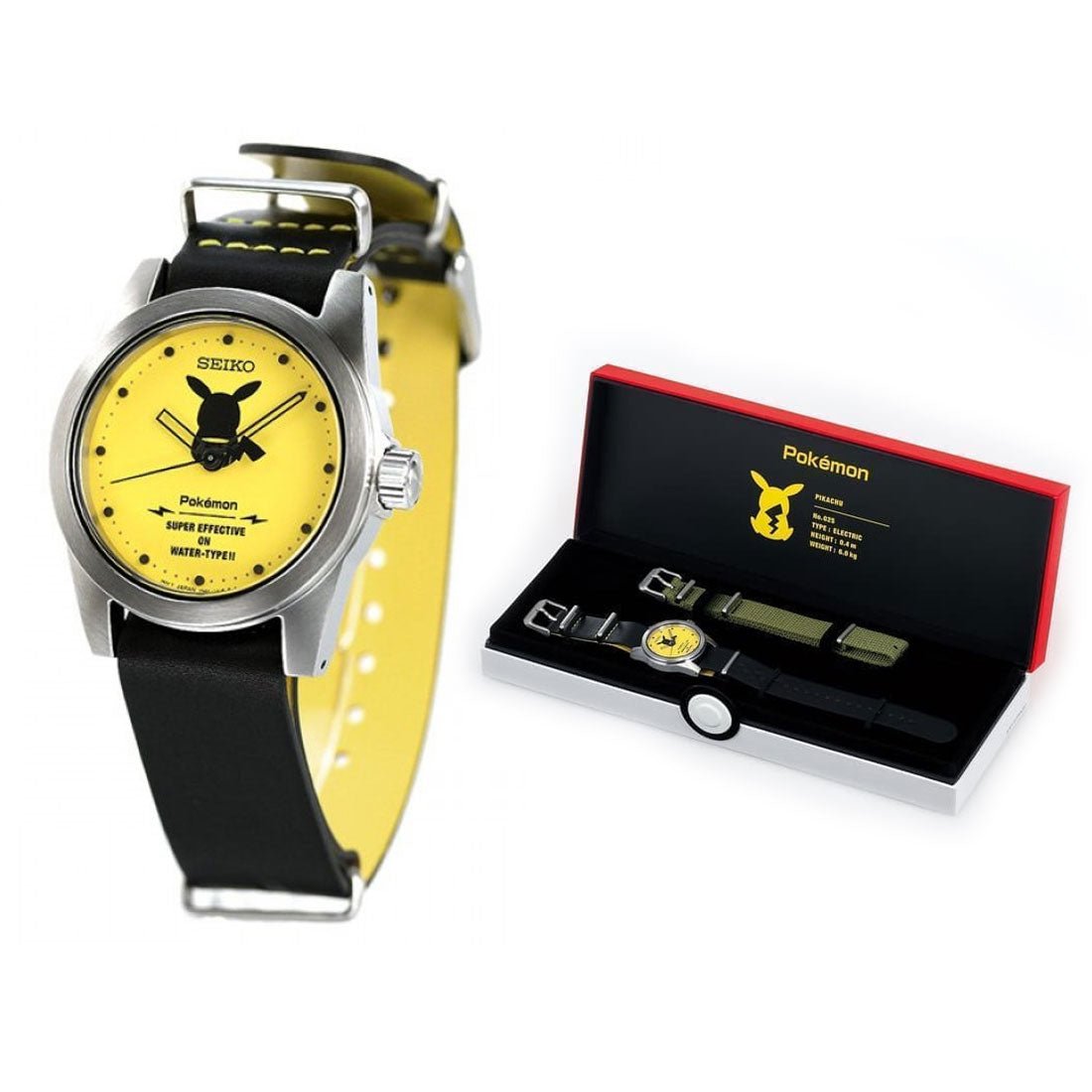 Seiko JDM SCXP175 Pikachu Pokemon Limited Edition Leather Watch -Seiko