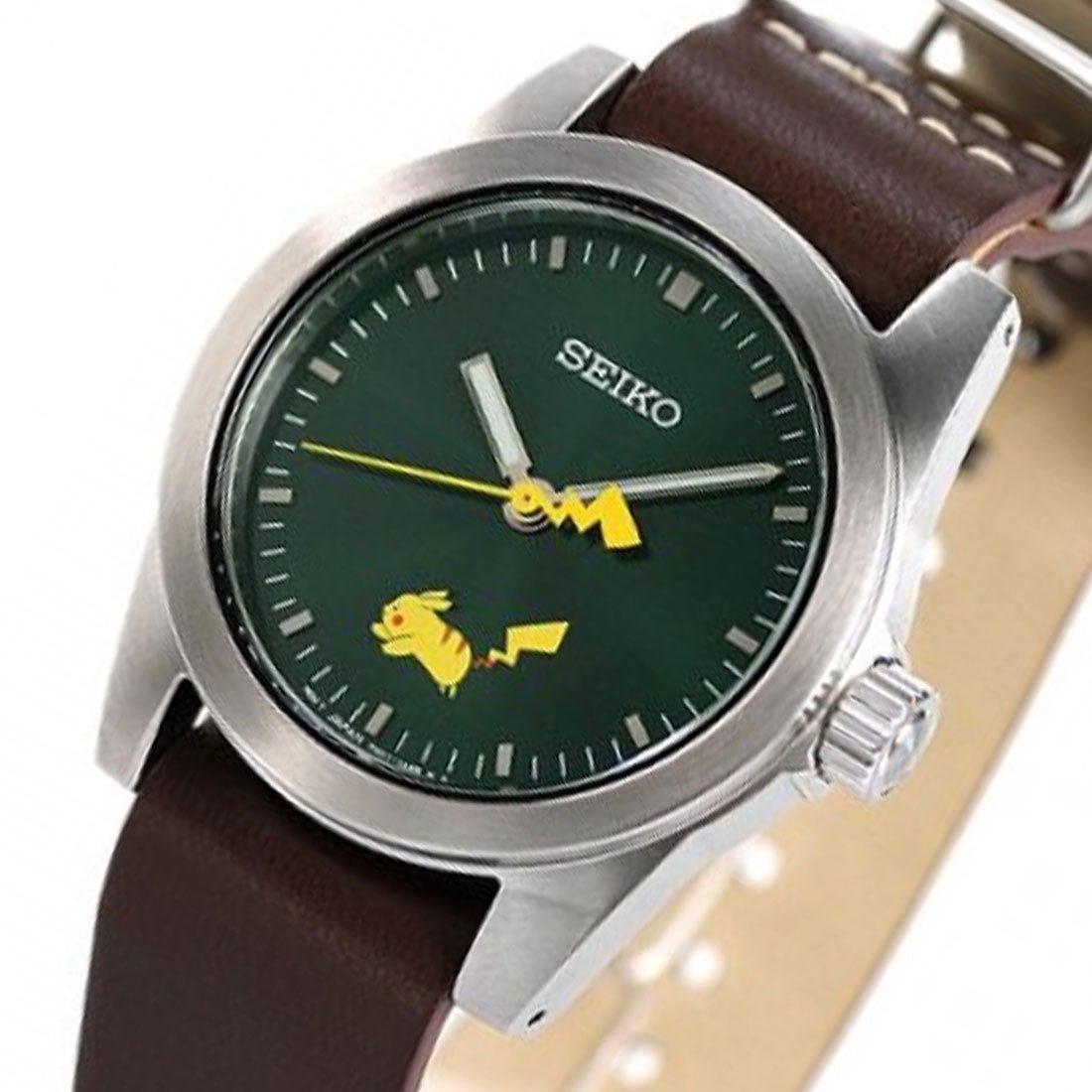 Seiko JDM SCXP177 Pikachu Pokemon Limited Edition Leather Watch -Seiko