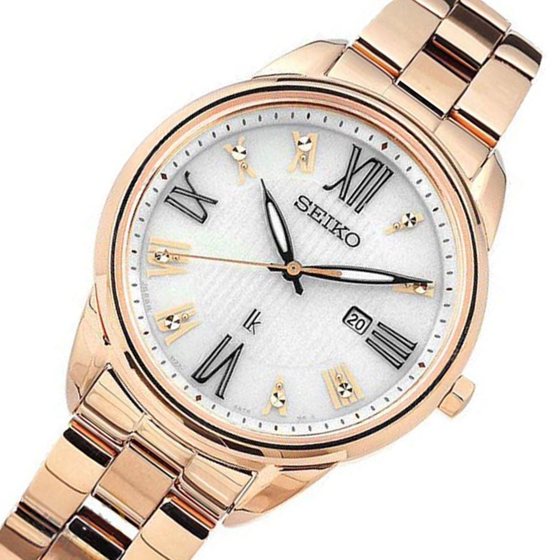 Seiko Lukia Solar Rose Gold SUT364J1 SUT364 SUT364J Womens Dress Watch -Seiko
