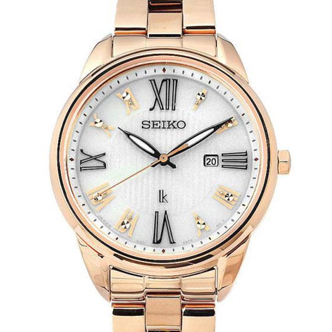 Seiko Lukia Solar Rose Gold SUT364J1 SUT364 SUT364J Womens Dress Watch -Seiko