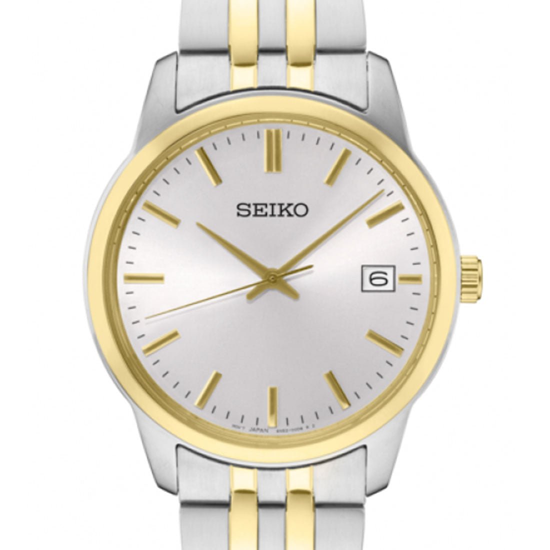 Seiko Men Quartz SUR402P1 SUR402 SUR402P Two Tone Watch -Seiko