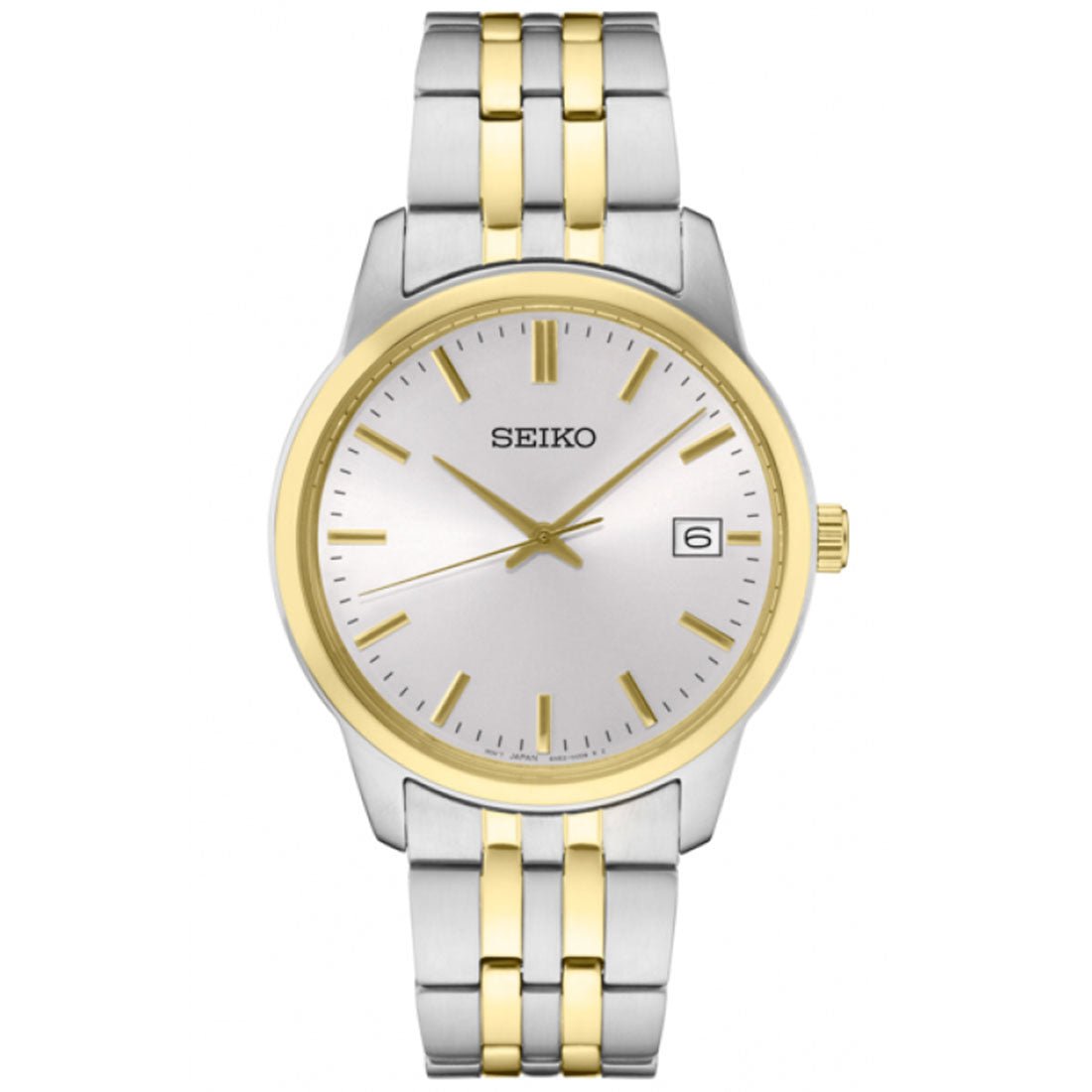 Seiko Men Quartz SUR402P1 SUR402 SUR402P Two Tone Watch -Seiko