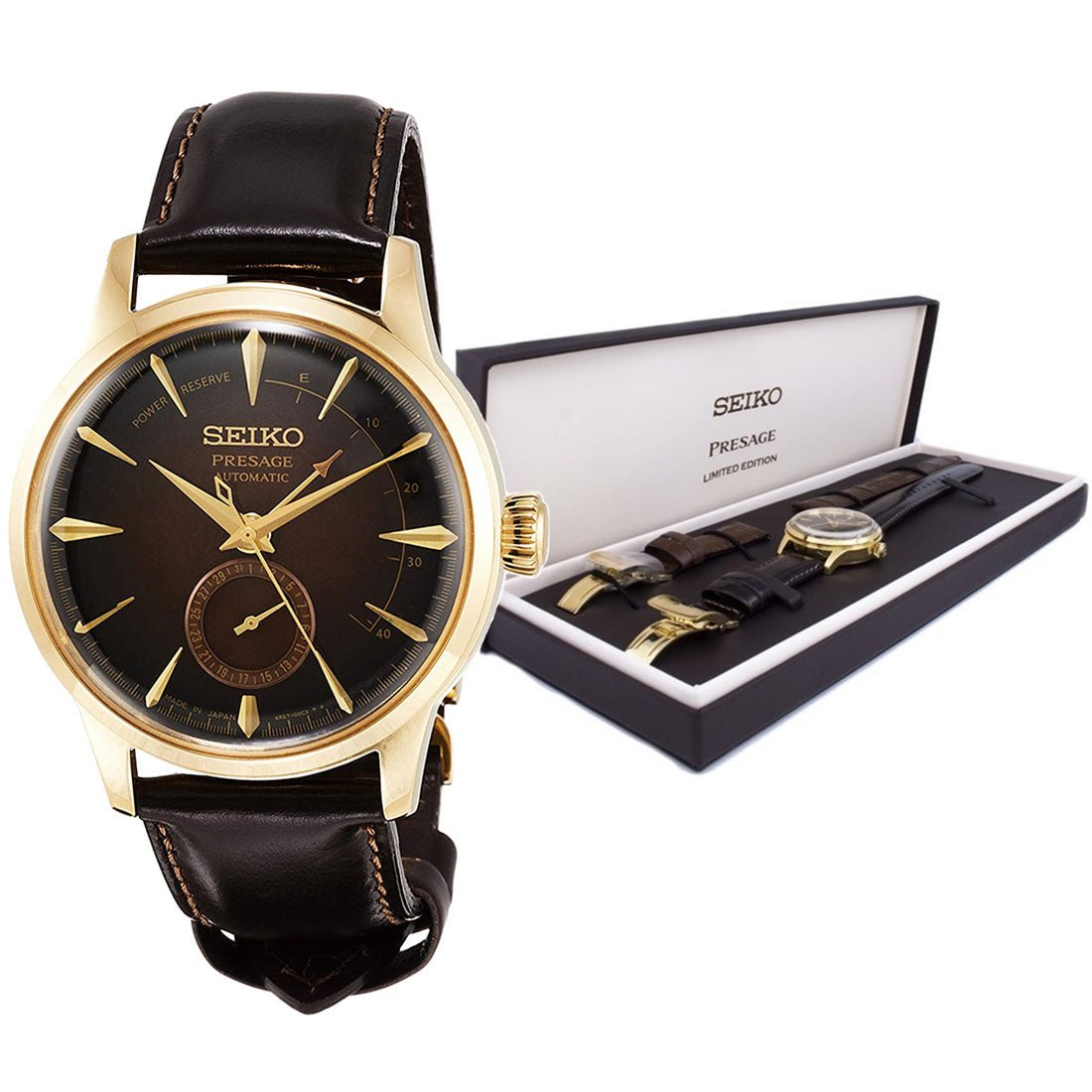 Seiko Presage Automatic Brown Dial JDM Watch SARY136 -Seiko