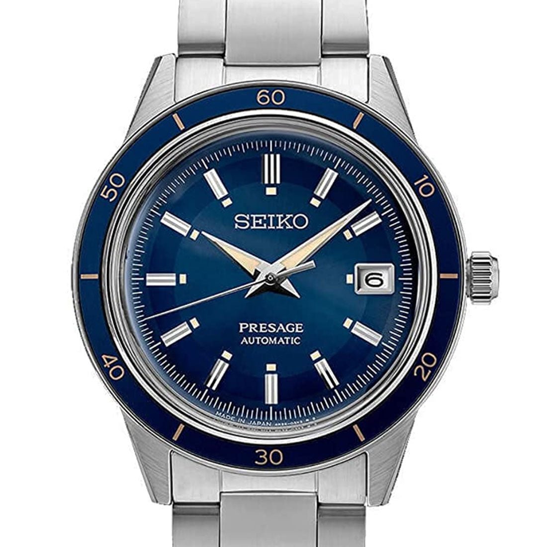 Seiko Presage Style 60s Blue Dial SRPG05J1 SRPG05 SRPG05J Japan Mechanical Watch -Seiko