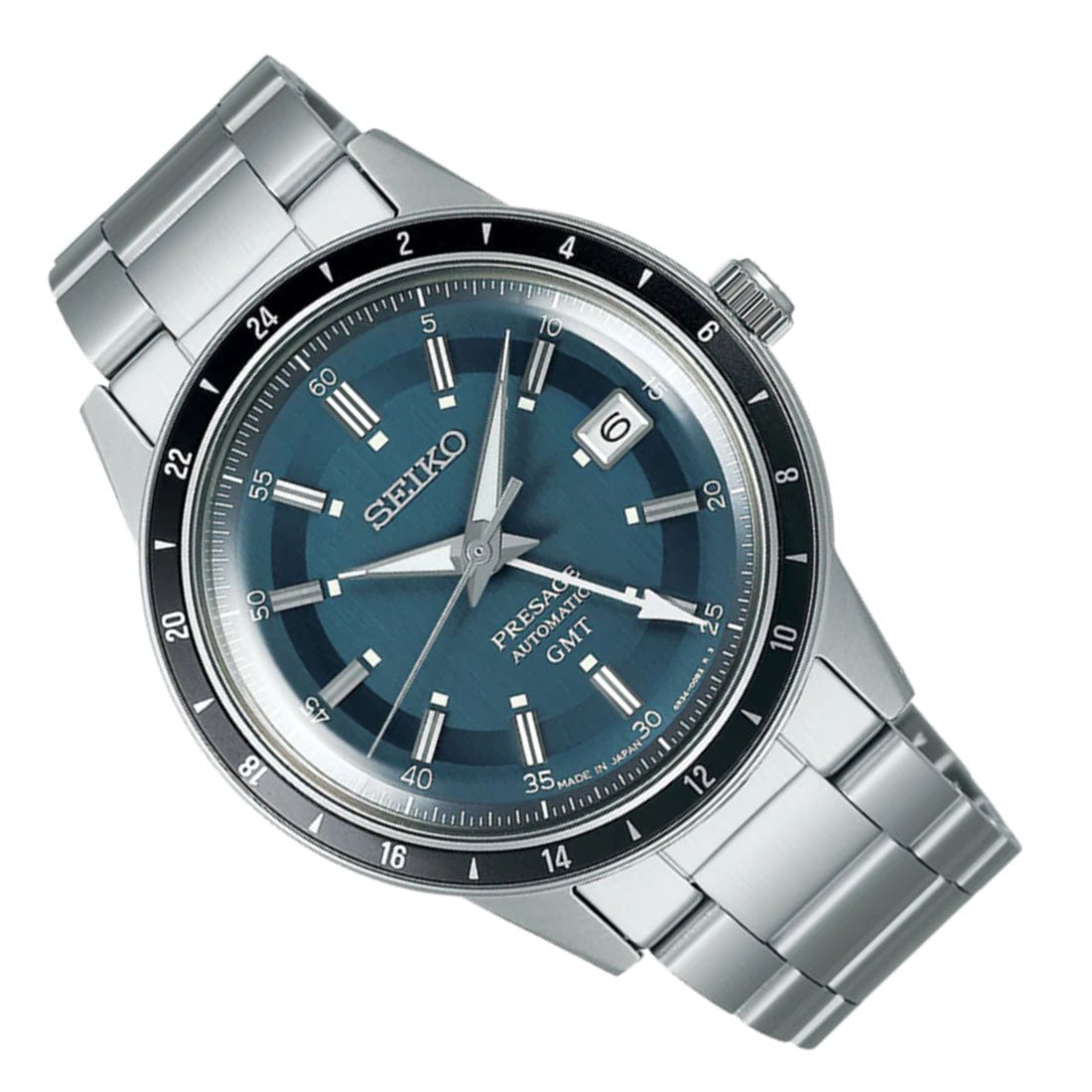 Seiko Presage Style 60's GMT Mechanical Watch SSK009J1 SSK009J SSK009 -Seiko
