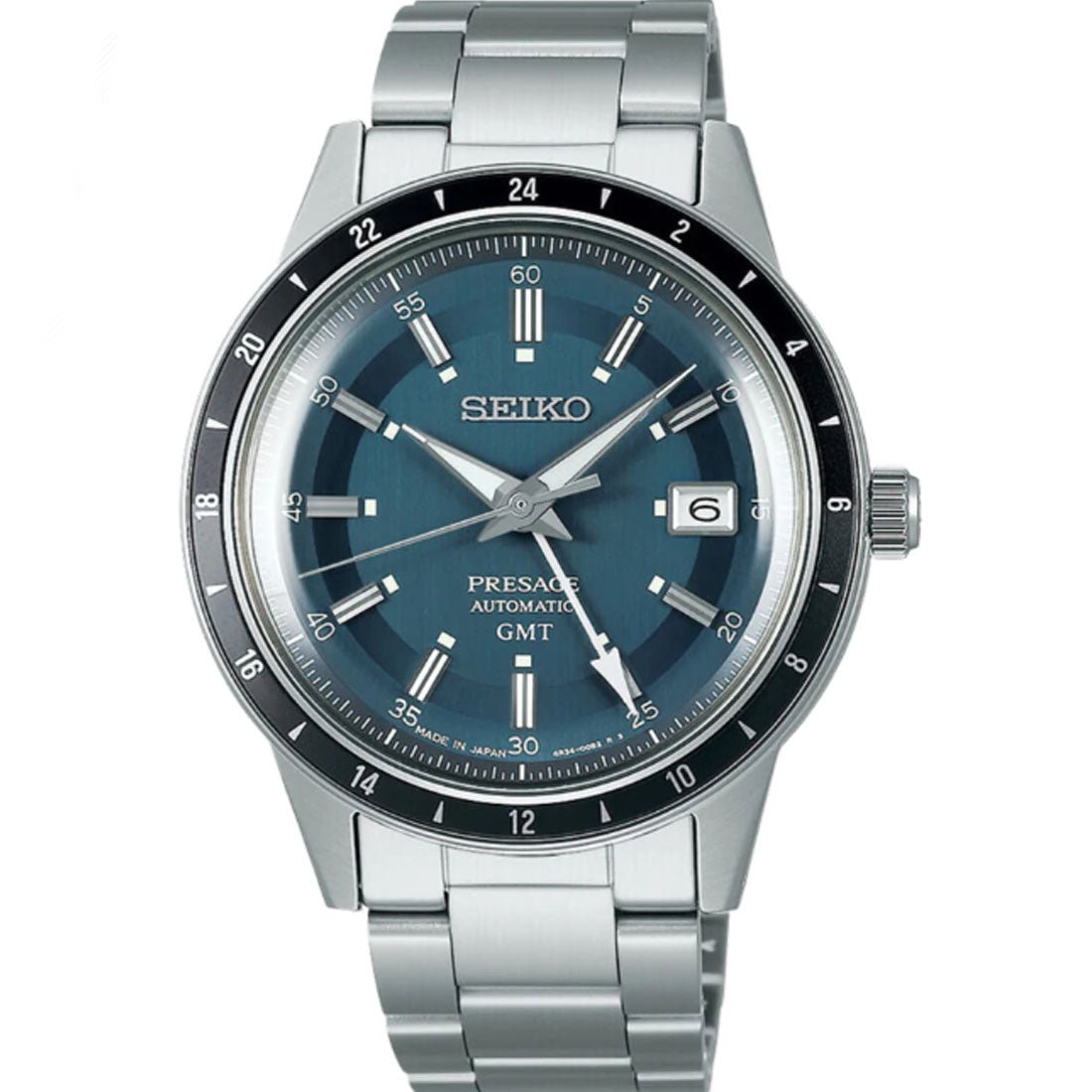 Seiko Presage Style 60's GMT Mechanical Watch SSK009J1 SSK009J SSK009 -Seiko