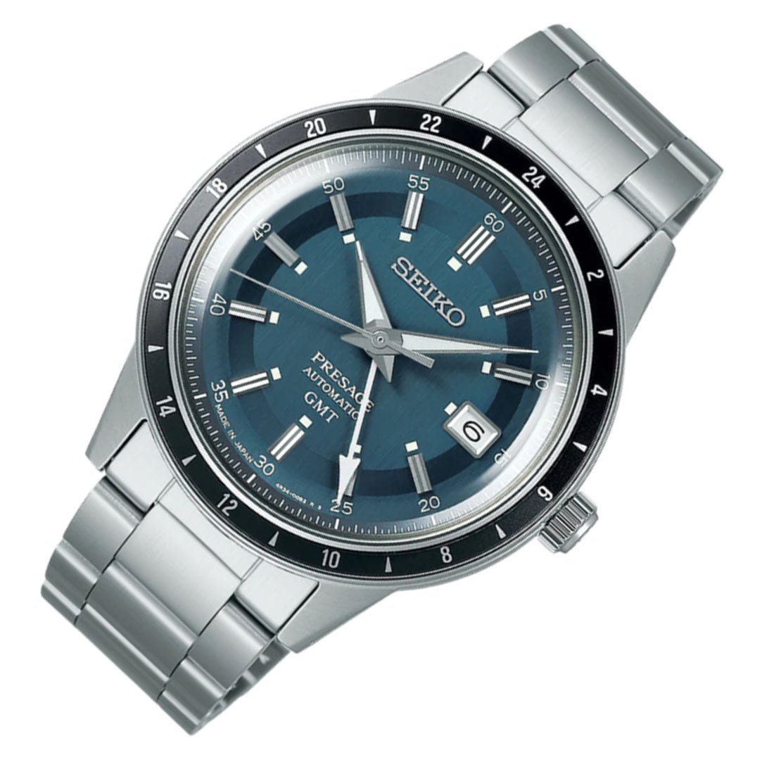 Seiko Presage Style 60's GMT Mechanical Watch SSK009J1 SSK009J SSK009 -Seiko