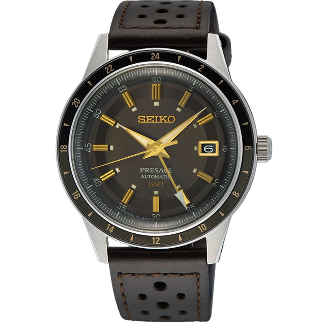 Seiko Presage Style 60's GMT Mechanical Watch SSK013J1 SSK013J SSK013 -Seiko