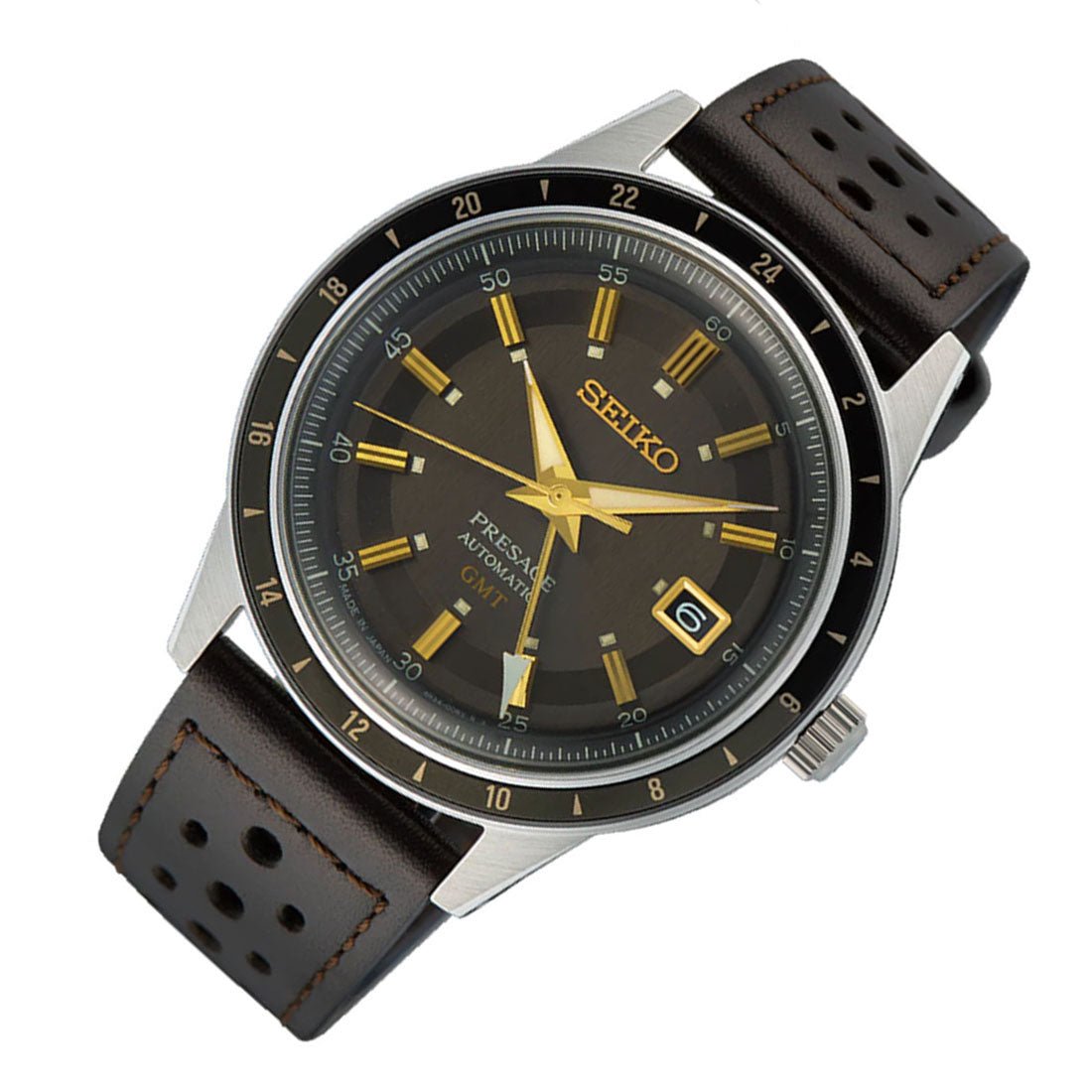 Seiko Presage Style 60's GMT Mechanical Watch SSK013J1 SSK013J SSK013 -Seiko