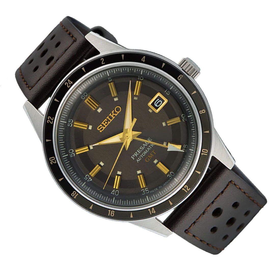 Seiko Presage Style 60's GMT Mechanical Watch SSK013J1 SSK013J SSK013 -Seiko