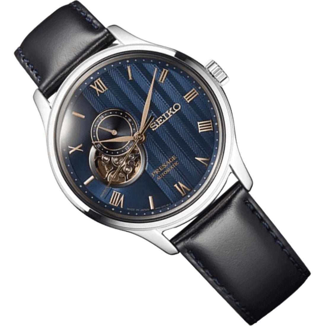 Seiko Presage Zen Garden Sakura by Night SSA421J1 SSA421 SSA421J Leather Watch -Seiko