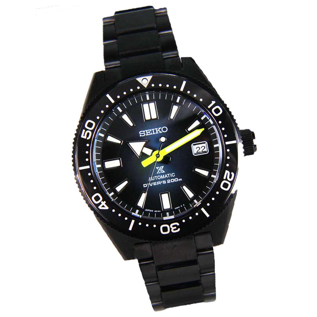 Seiko Prospex Automatic JDM Black Stainless Steel 23 Jewels Watch SBDC085 -Seiko