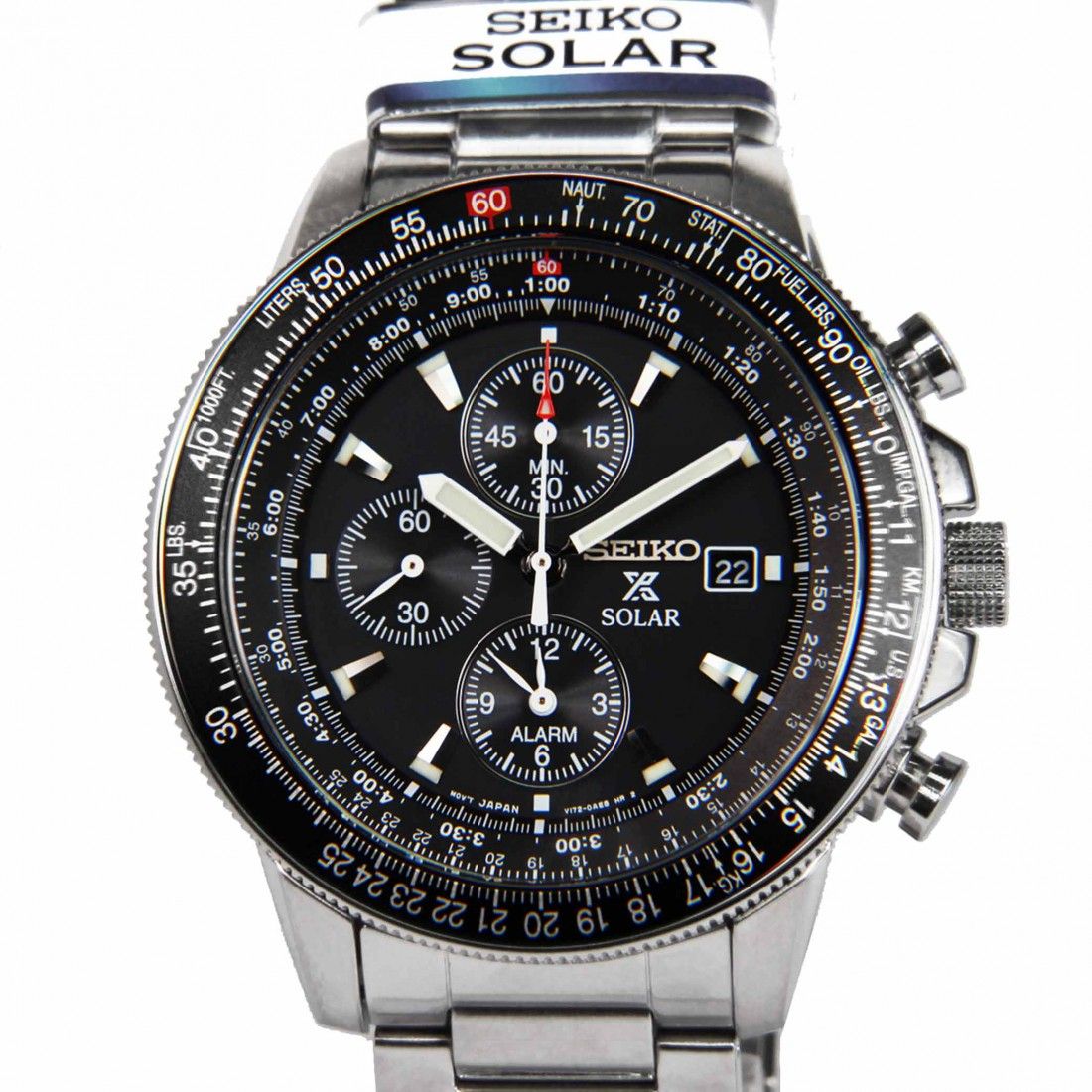 Seiko Prospex Flightmaster Chronograph Watch SSC009P1 SSC009 SSC009P SSC009P -Seiko