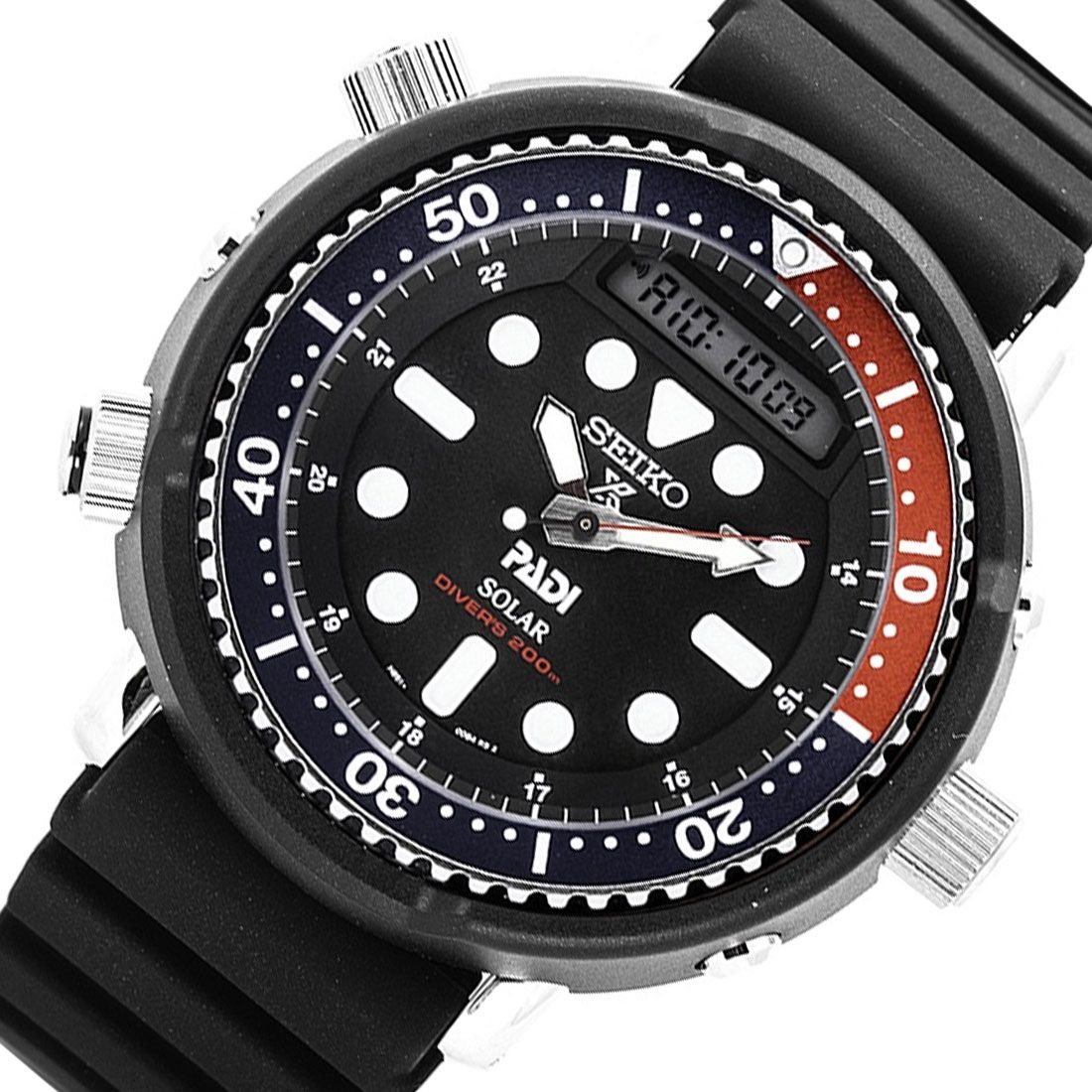 Seiko Prospex PADI Arnie Re-Issue Solar Dive Watch SNJ027 SNJ027P SNJ027P1 -Seiko